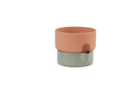 Oasis flowerpot small - Green/terracotta