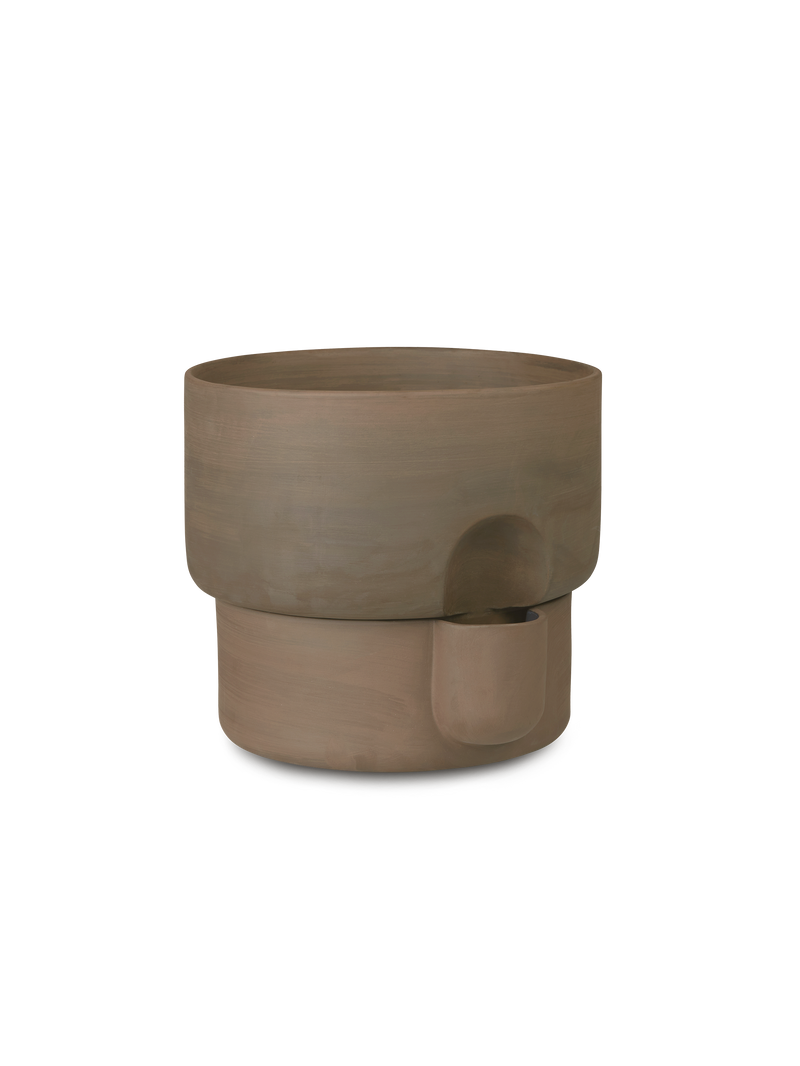 Oasis flowerpot large - Dark brown/dark brown