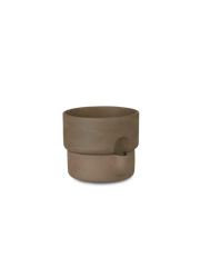 Oasis flowerpot small - Dark brown/dark brown