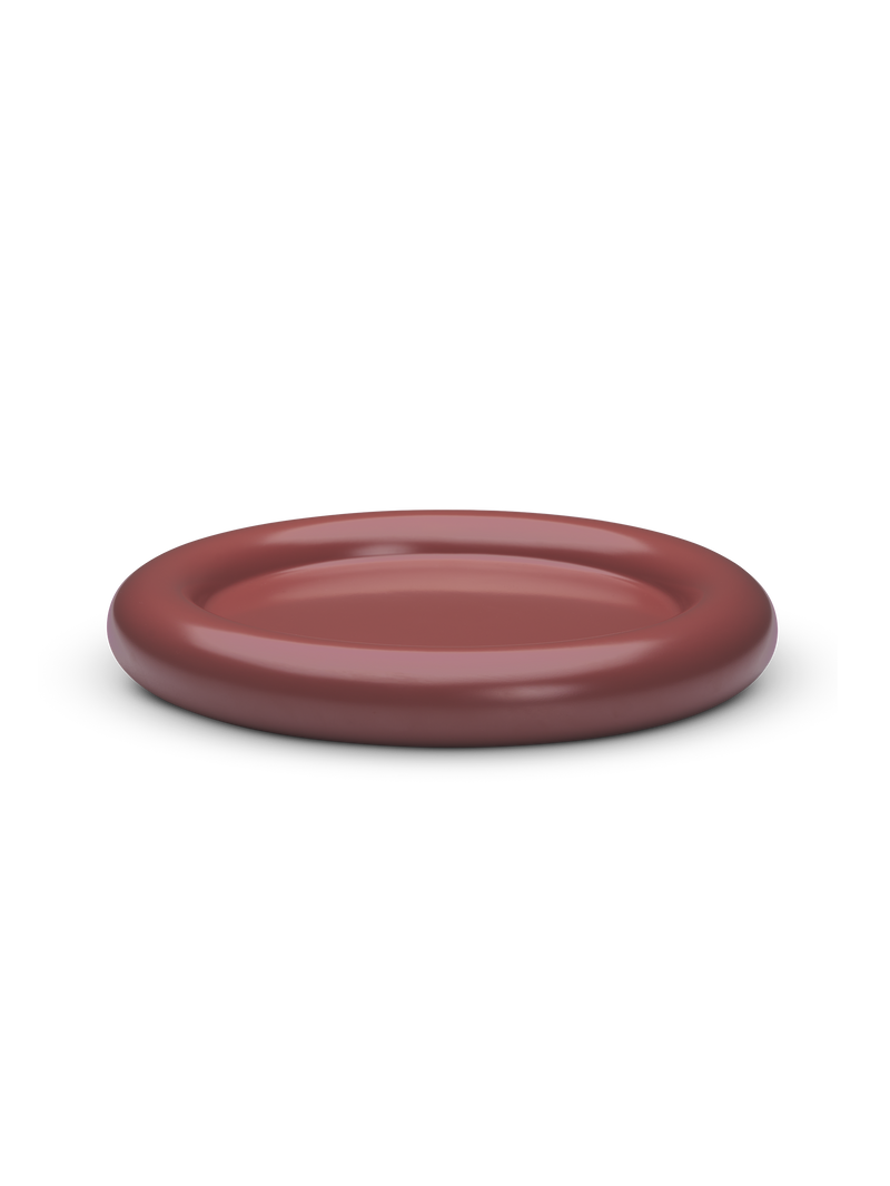 Observe tray - Painted ash coral red