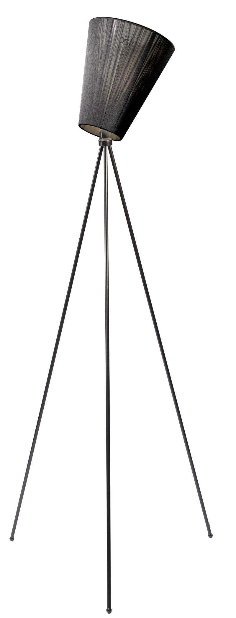 Oslo Wood floor lamp - Black matt / Black