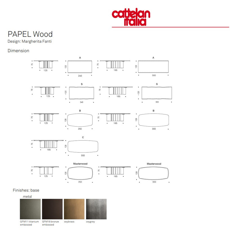 CATTELAN PAPEL Wood Table - MyConcept Hong Kong