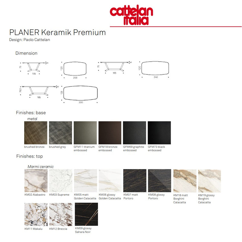 CATTELAN PLANER Keramik Premium Table - MyConcept Hong Kong