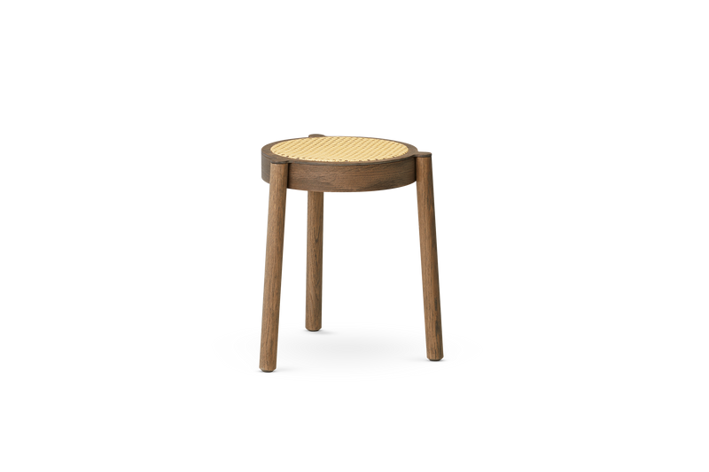 Pal stool - Smoked oak / Cane mesh