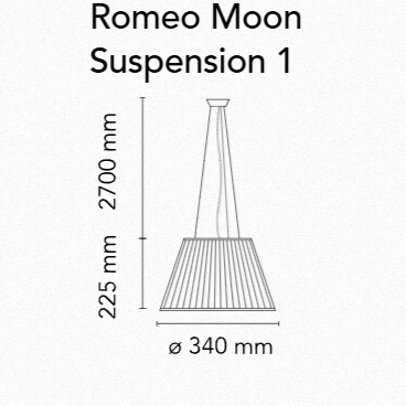 Flos Romeo Moon Suspension Lamp - MyConcept Hong Kong