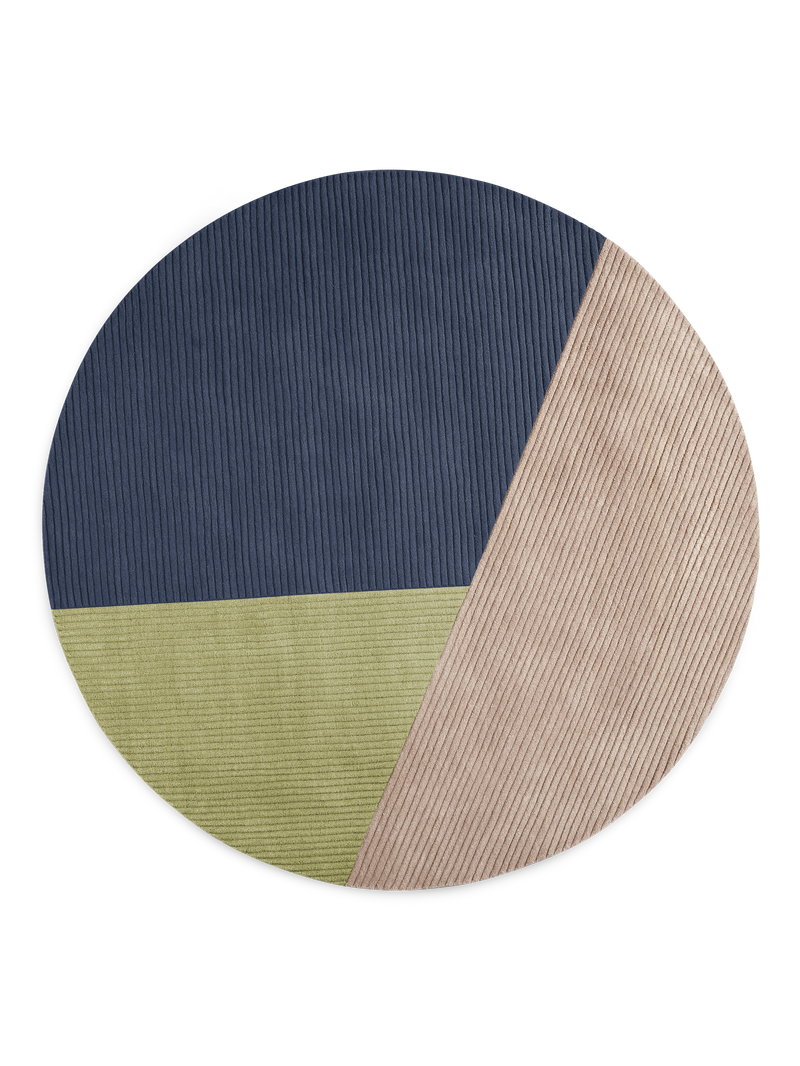 Row rug circular trio - Trio