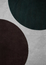 Row rug circular