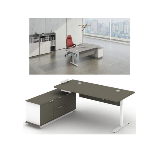 Sao Height Adjustable Executive Desk - TPFS-SDT16 UD L Series - MyConcept Hong Kong