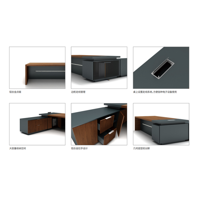 Sao Executive Desk - TMPS-LT281 Split Series - MyConcept Hong Kong