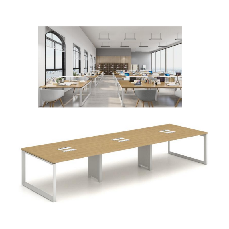 Sao Simai-O Workstation- X3AA-SMT19 - 6Seater Double Sides - MyConcept Hong Kong