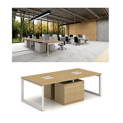 Sao Simai-O Workstation- X3AA-SMT25 - 4Seater Double Sides - MyConcept Hong Kong