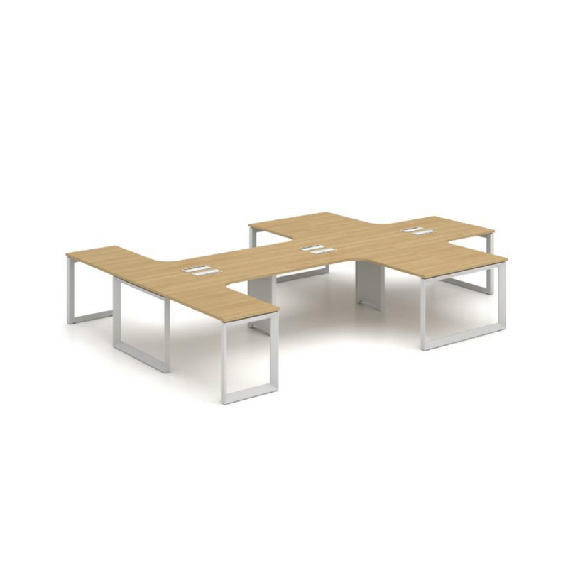 Sao Simai-O Workstation- X3AA-SMT41 - 6Seater L Shape - MyConcept Hong Kong