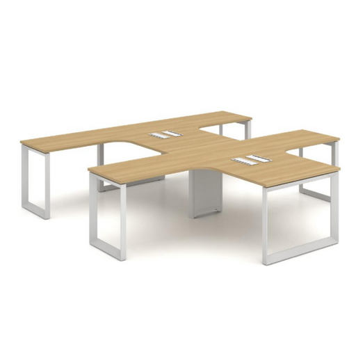 Sao Simai-O Workstation- X3AA-SMT37 - 4Seater L Shape - MyConcept Hong Kong
