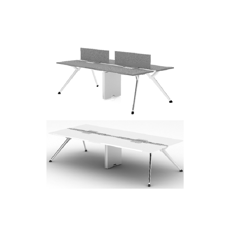 Sao LX-X Workstation - XPFA-LXT23 - 4seater face-to-face - MyConcept Hong Kong