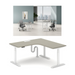 Sao - TPFS-SDT40 - Height Adjustable L Shaped Workstation - MyConcept Hong Kong