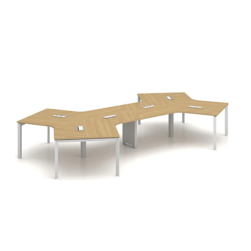 Sao Simai-N Workstation- X3AA-SMT34 - 6Seater 120 Degree - MyConcept Hong Kong