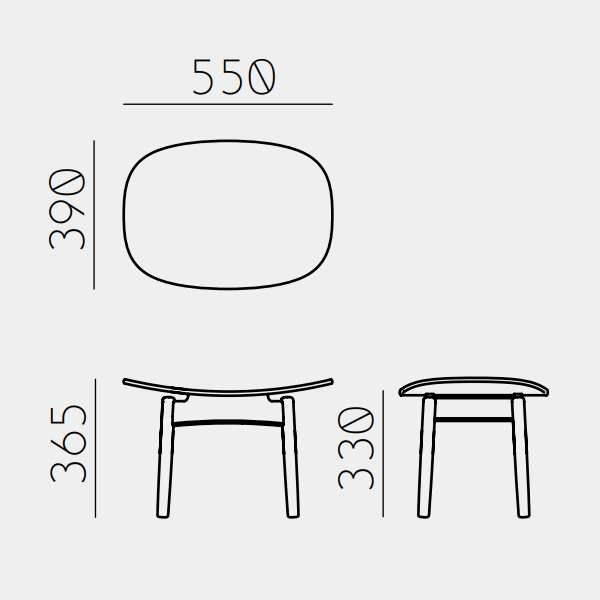 Saga Foot Stool - MyConcept Hong Kong