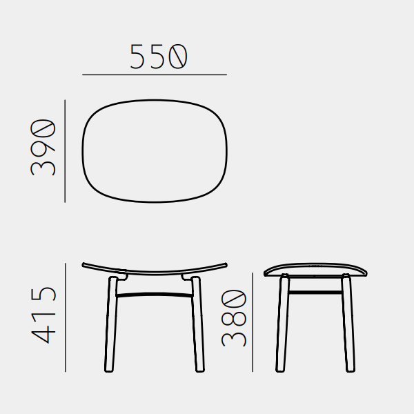 Saga Lounge Stool - MyConcept Hong Kong