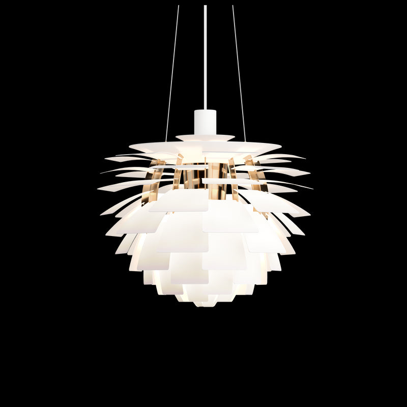 SOFT WHITE/BRASS METALLISED