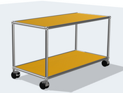 USM Haller Side Table with castors - MyConcept Hong Kong