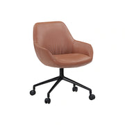 Sinum_Swivel base with castors_Parma col. Cognac_V1
