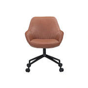 Sinum_Swivel base with castors_Parma col. Cognac_V2
