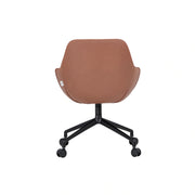 Sinum_Swivel base with castors_Parma col. Cognac_V3