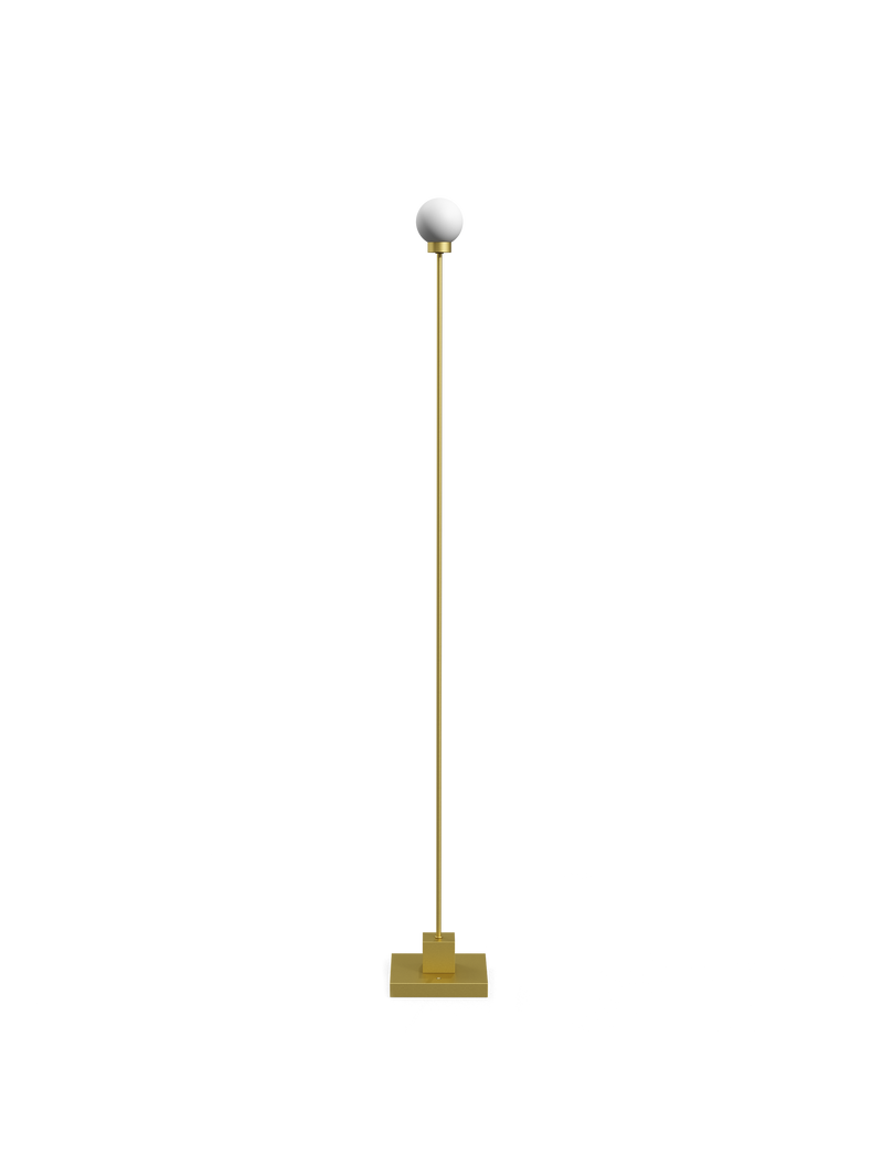 Snowball portable floor lamp - Brass