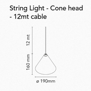 Flos String Light Cone Head Suspension Lamp - MyConcept Hong Kong