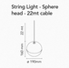 Flos String Light Sphere Head Suspension Lamp - MyConcept Hong Kong