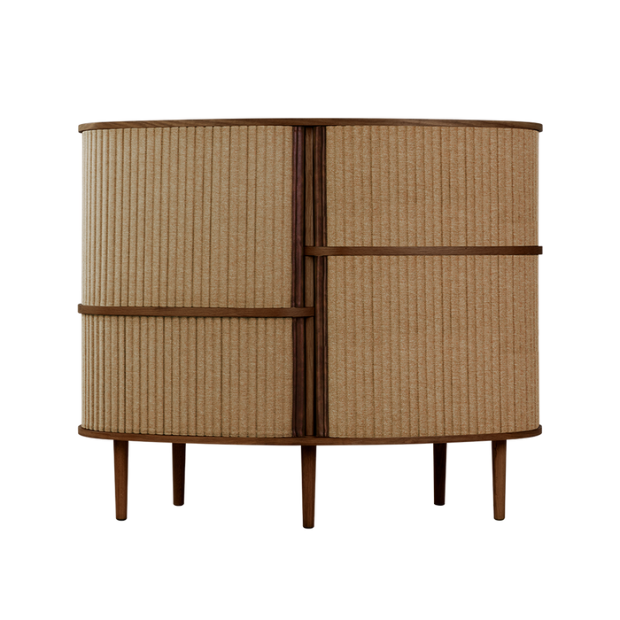 Audacious Highboard Cabinet with Recycled Textile