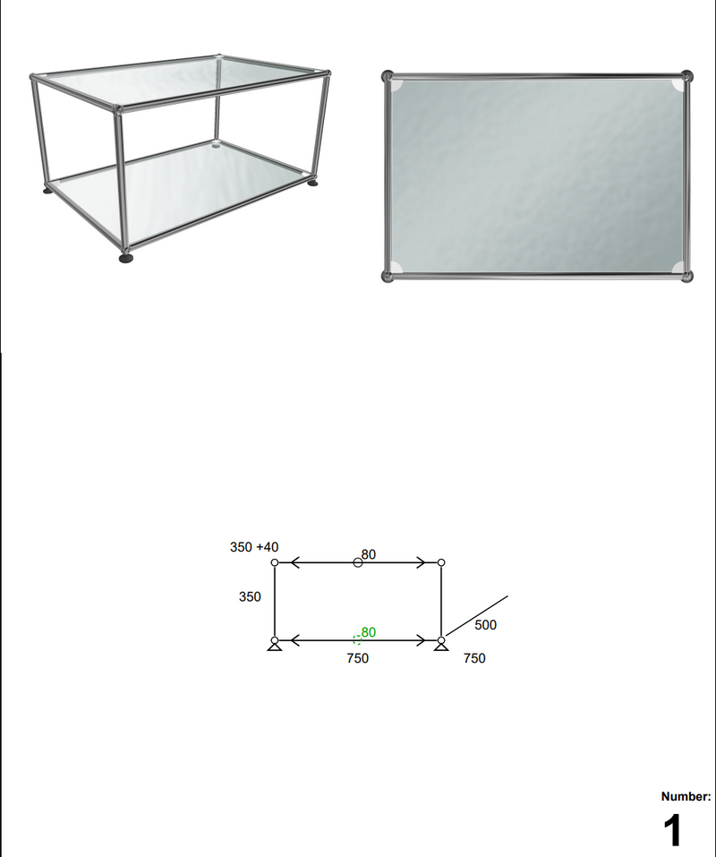 USM Glass Coffee Table 01