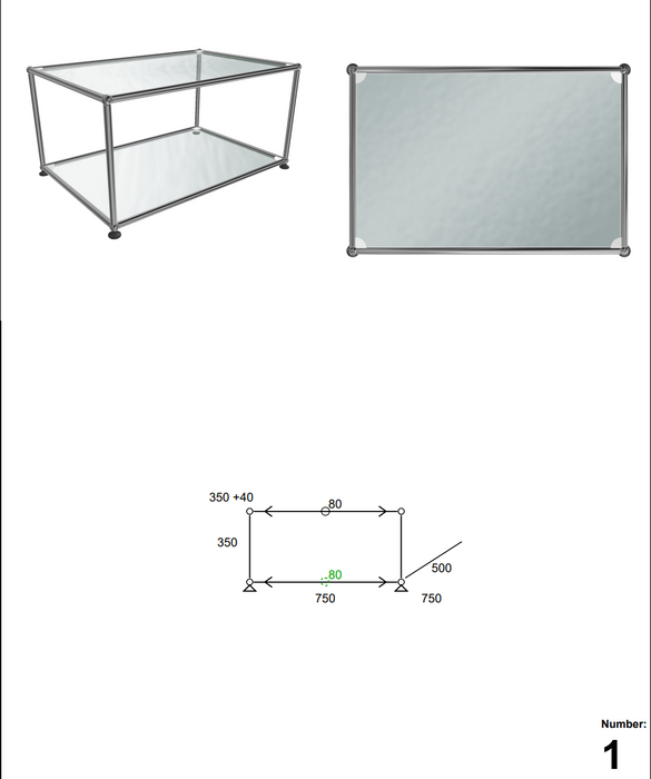 USM Glass Coffee Table 01