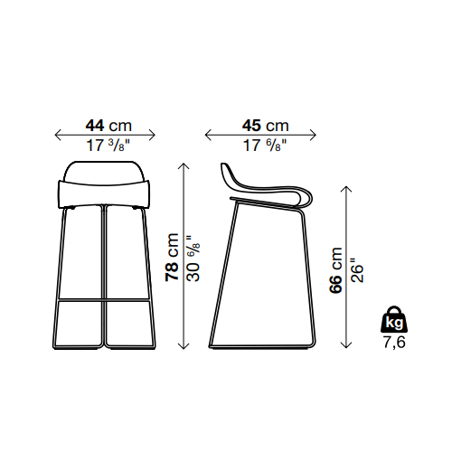BCN Counter Stool - MyConcept Hong Kong