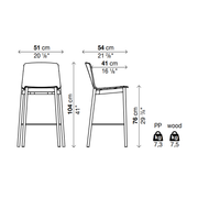 RAMA WOOD (HIGH BACK) Bar Stool - MyConcept Hong Kong