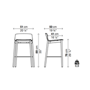 RAMA WOOD (LOW BACK) Bar Stool - MyConcept Hong Kong