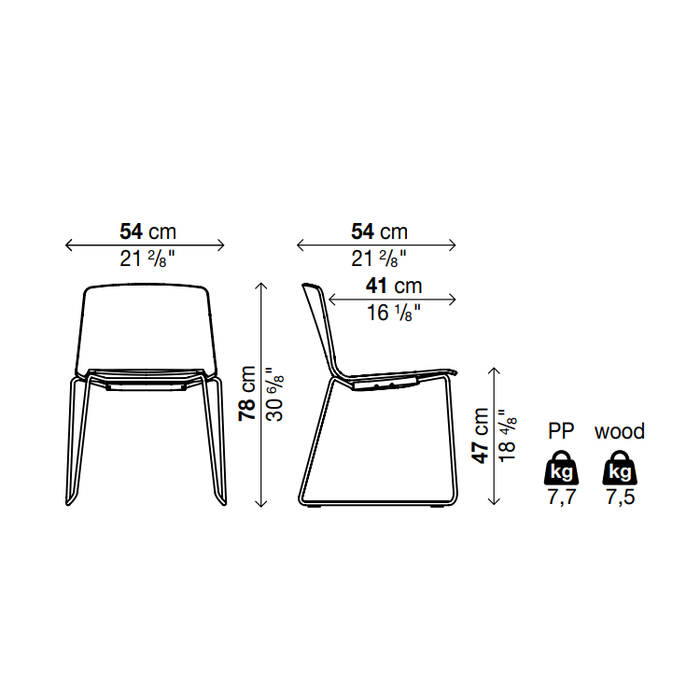 RAMA Chair Sled Base - MyConcept Hong Kong