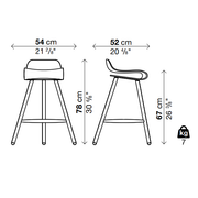 BCN Wood Base Stool - MyConcept Hong Kong