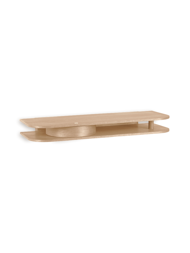 Valet wall console - Light oiled oak