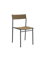 Vev dining chair - Black / Brown rope