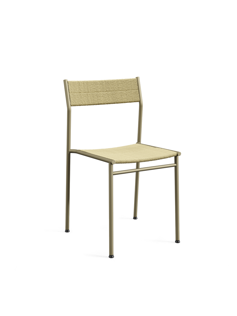 Vev dining chair - Grey beige / Natural rope