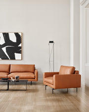 Wendelbo_Edge V1_Module 35, Chair_Module 21, 2 seater_Parma col. Cognac, Root_Rectangular_300 dpi
