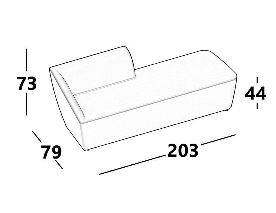 Amarcord AM15 Chaise Lounge Left Armrest - MyConcept Hong Kong