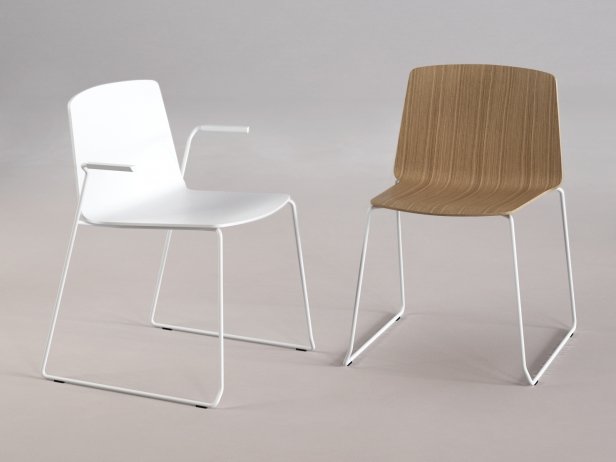 RAMA Chair Sled Base with Armrests - MyConcept Hong Kong
