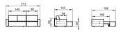 Mega 140 L-Shape Sofabed (With Lounger) - MyConcept Hong Kong