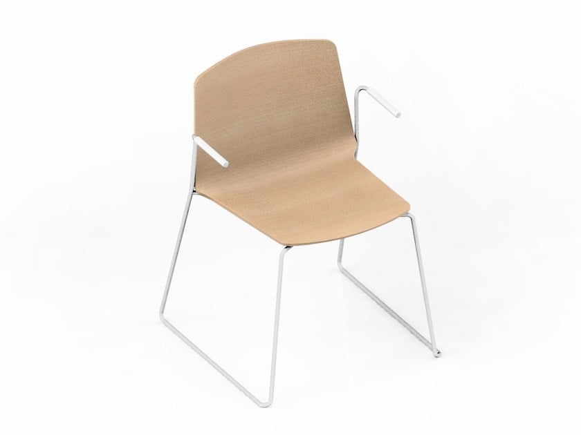 RAMA Chair Sled Base with Armrests - MyConcept Hong Kong