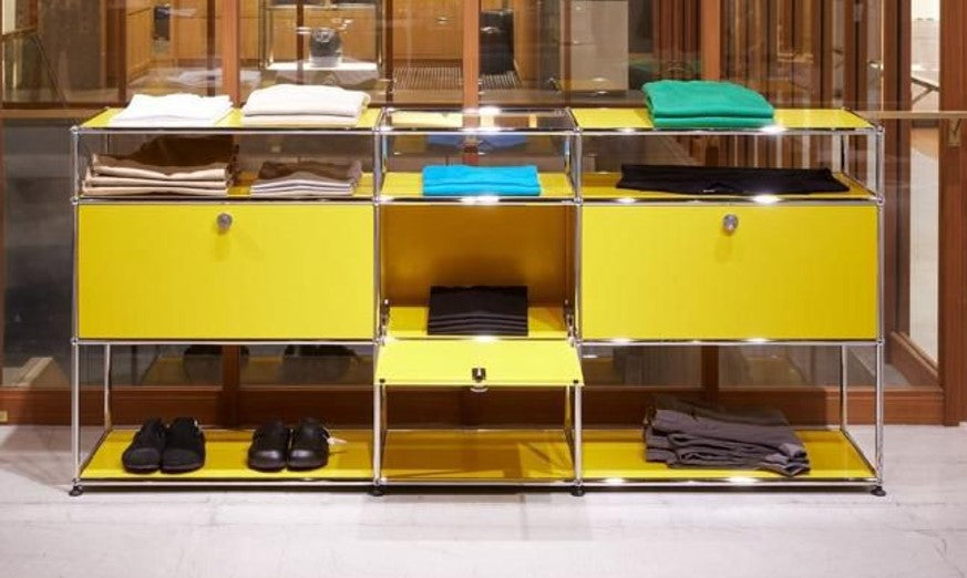 USM Haller Display cabinet with drop down doors — MyConcept