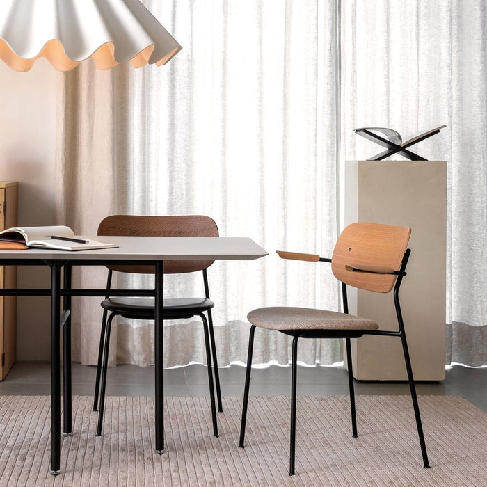 Co Dining Chair with Armrest - UPHOLSTERED SEAT - MyConcept Hong Kong
