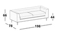 CUBE CU3 3seater Sofa - MyConcept Hong Kong