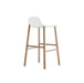 SHARKY Counter Stool (LOW BACK) - Wooden Base - MyConcept Hong Kong